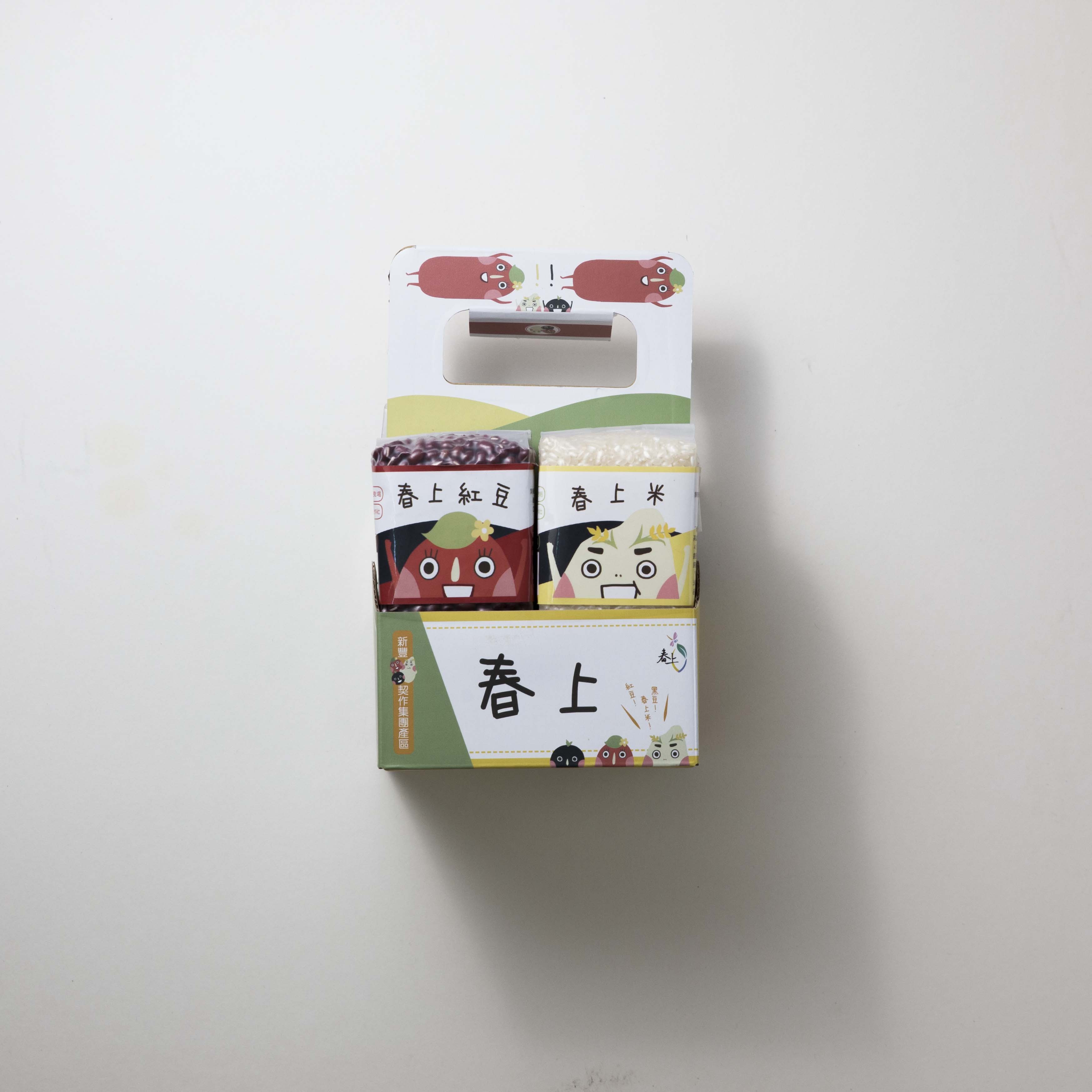 【春上米】4Q禮盒(黑豆*1+紅豆*1+白米*2)